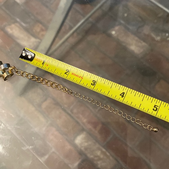 EXPRESS - necklace: signed gold / silver toned linked, adjustable - Picture 7 of 16